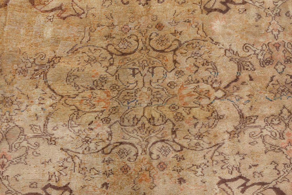 Early 20th Century Turkish Sivas Sand Handmade Wool Rug BB7269