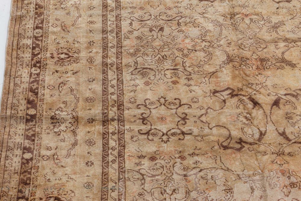 Early 20th Century Turkish Sivas Sand Handmade Wool Rug BB7269