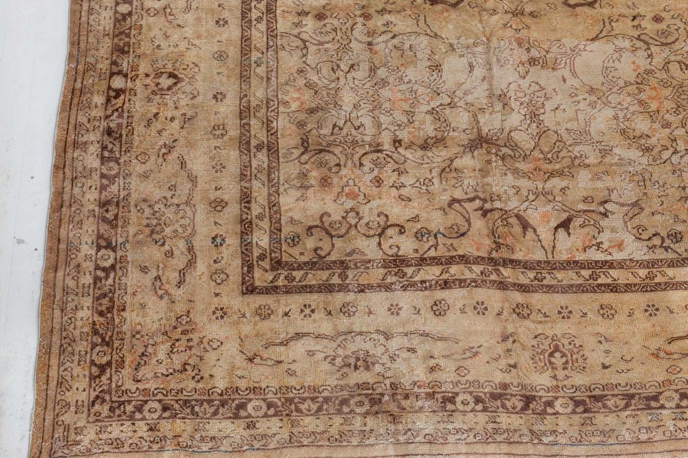 Early 20th Century Turkish Sivas Sand Handmade Wool Rug BB7269