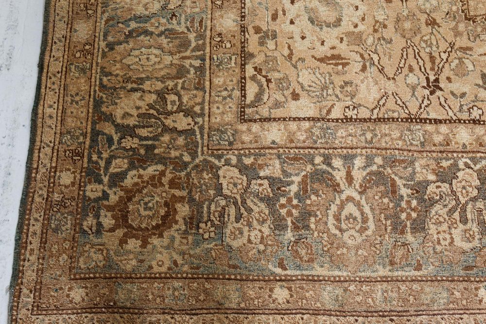 Authentic Early 20th Century Persian Tabriz Handmade Wool Carpet BB7283