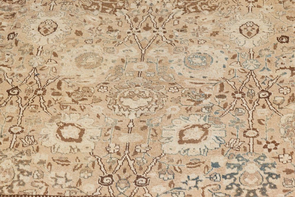 Authentic Early 20th Century Persian Tabriz Handmade Wool Carpet BB7283