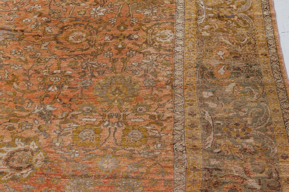 Authentic 19th Century Persian Sultanabad Rug (Size Adjusted) BB7292