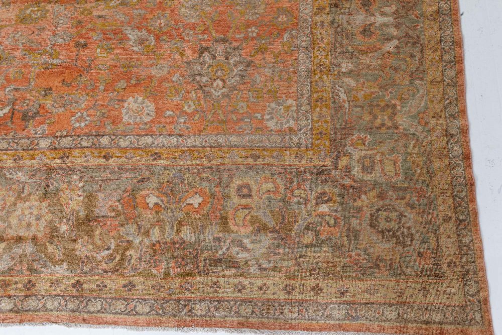 Authentic 19th Century Persian Sultanabad Rug (Size Adjusted) BB7292