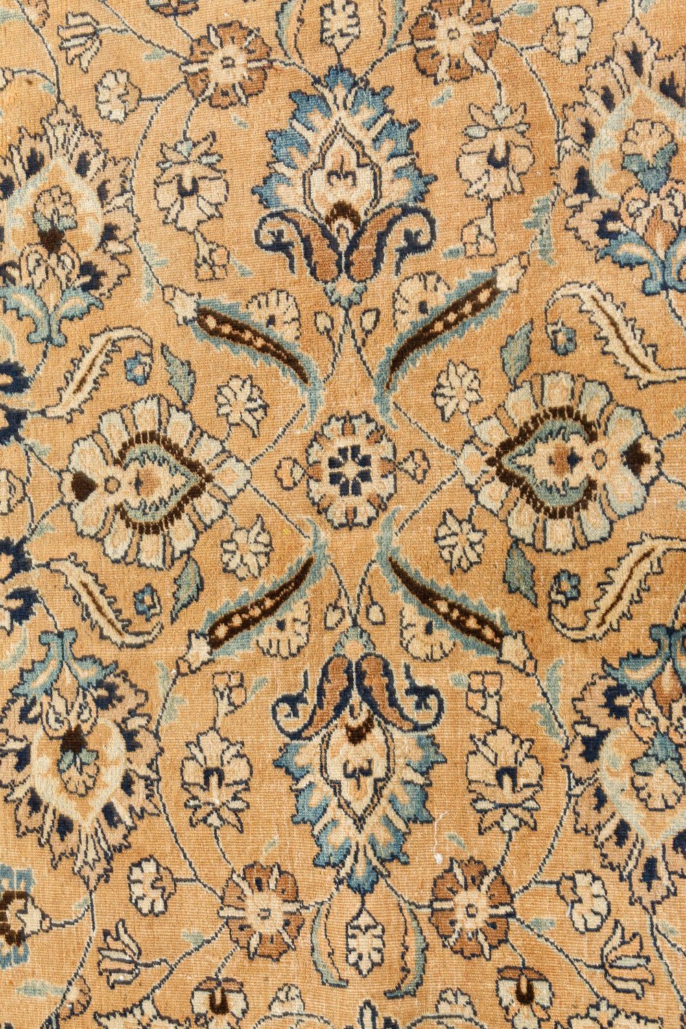 Antique Persian Meshad Botanic Handmade Wool Carpet BB7304