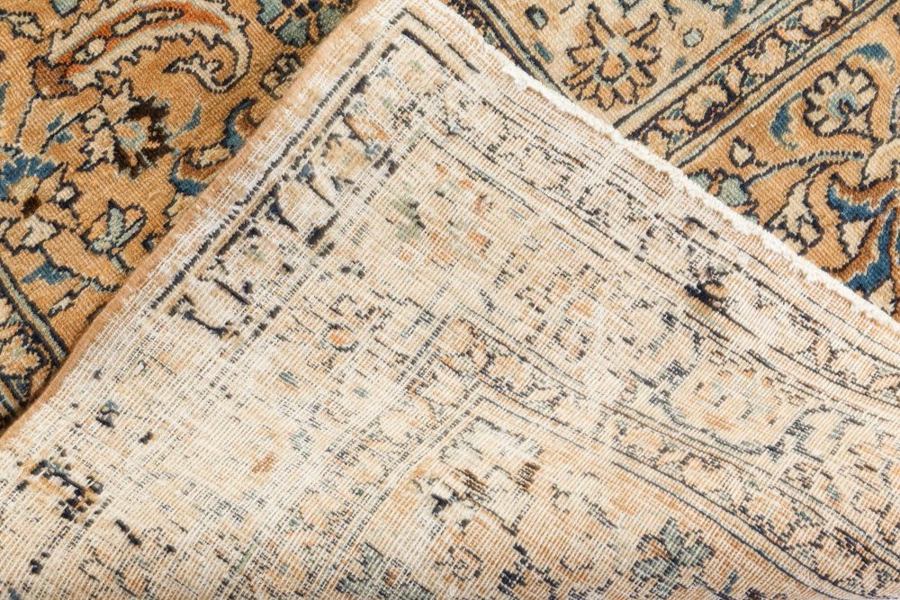 Antique Persian Meshad Botanic Handmade Wool Carpet BB7304