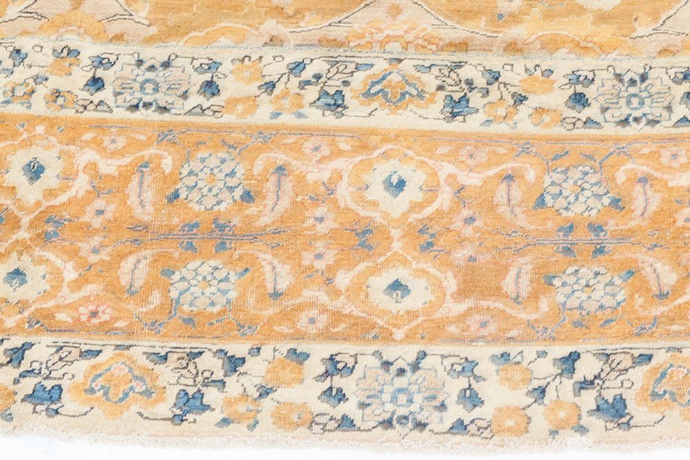 Authentic Antique Persian Bidjar Orange Handmade Wool Rug BB7309