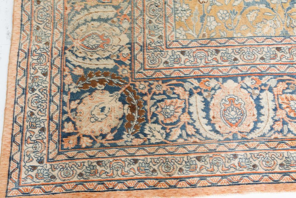 Authentic Persian Tabriz Handmade Wool Rug BB7311