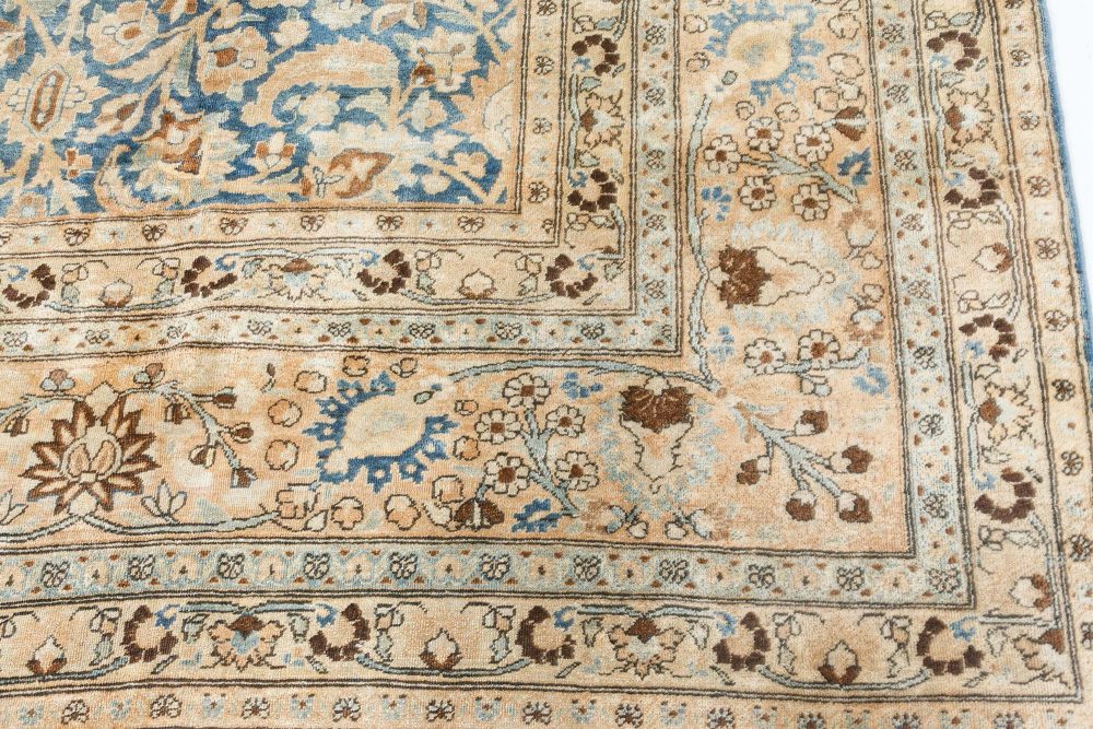 Authentic 19th Century Persian Tabriz Handmade Wool Carpet BB7312