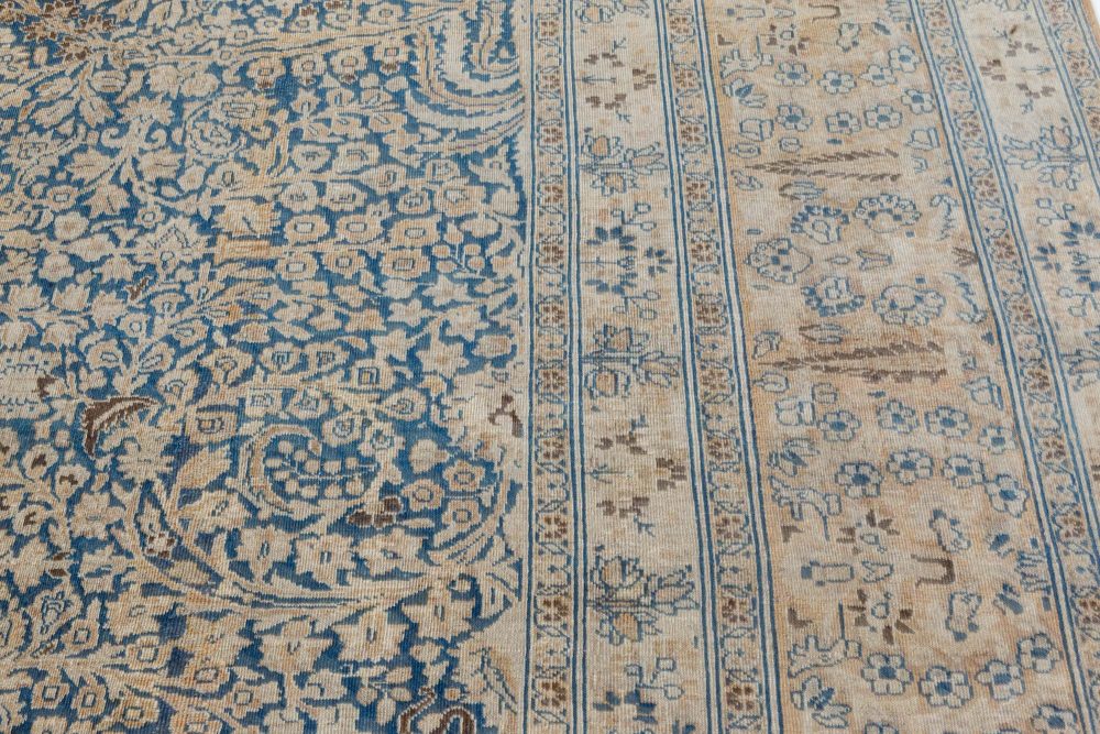 Authentic 19th Century Persian Khorassan Handmade Wool Rug BB7315