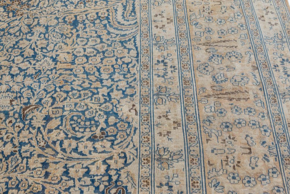 Authentic 19th Century Persian Khorassan Handmade Wool Rug BB7315