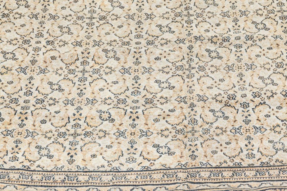 Authentic 19th Century Persian Meshad Handmade Wool Carpet BB7318
