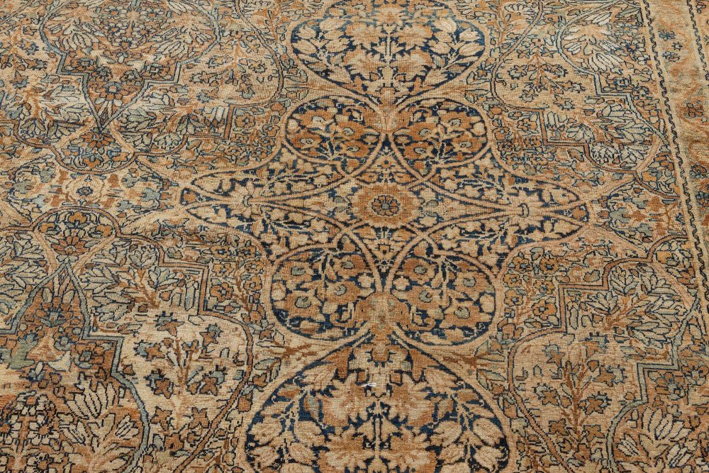 Large 19th Century Persian Kirman Handmade Wool Rug BB7320