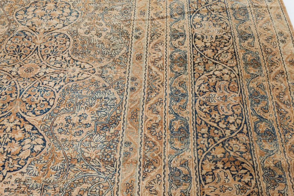Large 19th Century Persian Kirman Handmade Wool Rug BB7320