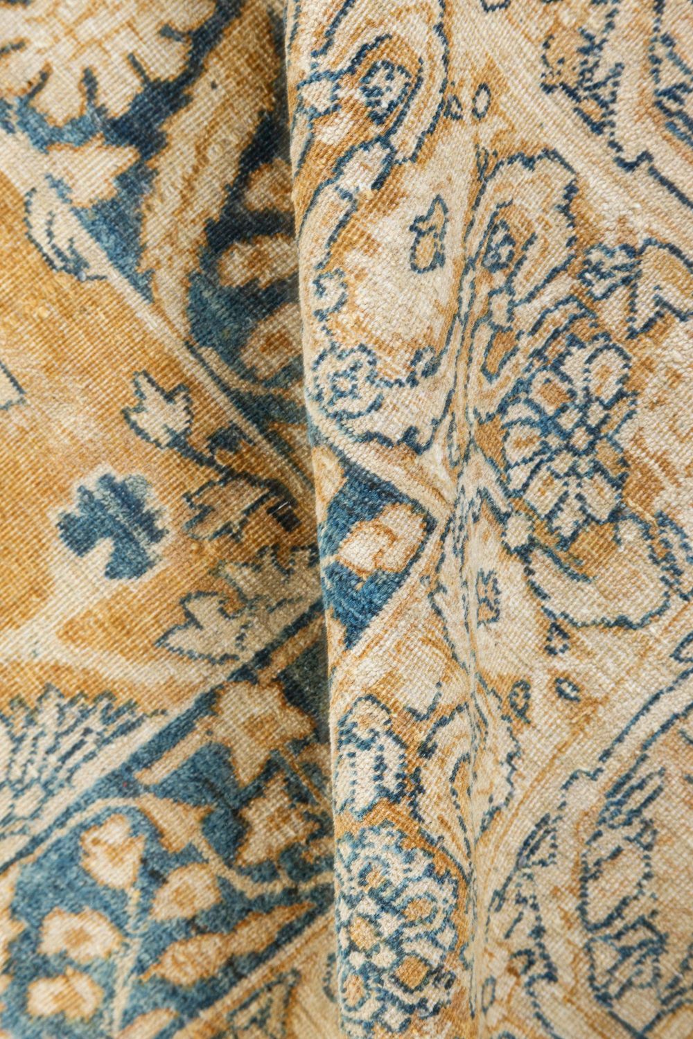 One-of-a-kind Vintage Persian Kirman Handmade Wool Carpet BB7324