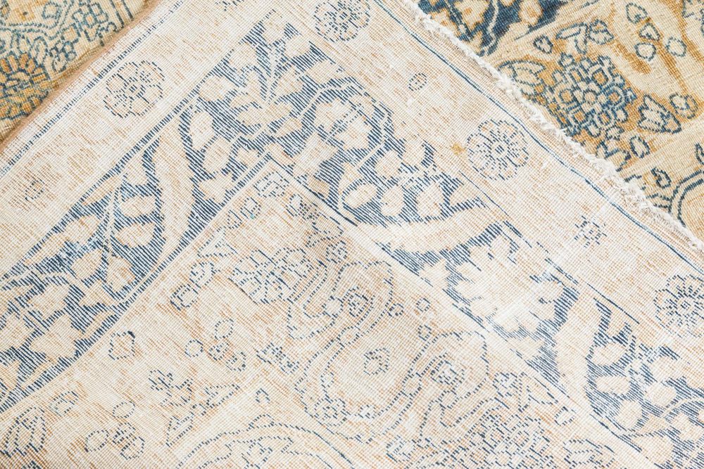 One-of-a-kind Vintage Persian Kirman Handmade Wool Carpet BB7324