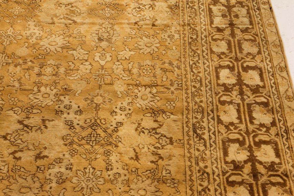 High-Quality Vintage Indian Amritsar Handmade Wool Carpet BB7327