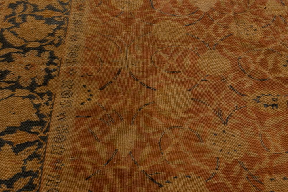 Authentic Indian Botanic Handmade Wool Carpet BB7330