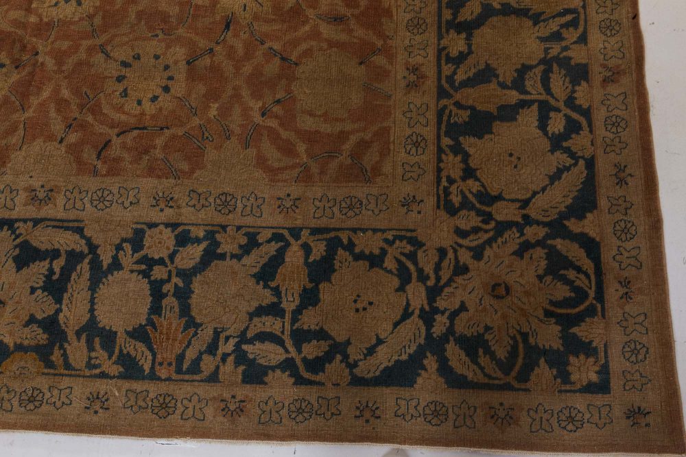 Authentic Indian Botanic Handmade Wool Carpet BB7330