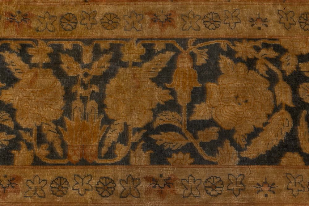 Authentic Indian Botanic Handmade Wool Carpet BB7330