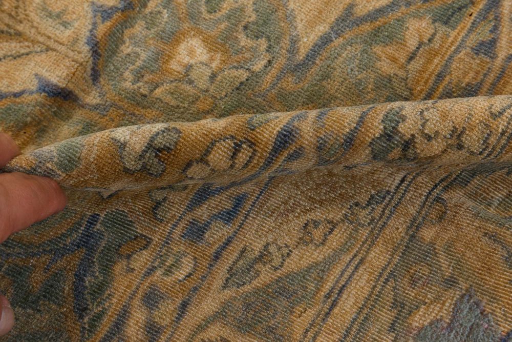 Authentic 1900s Persian Kirman Handmade Wool Rug BB7335