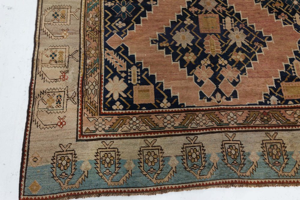 19th Century Russian Karabagh Hand Knotted Wool Carpet BB7386