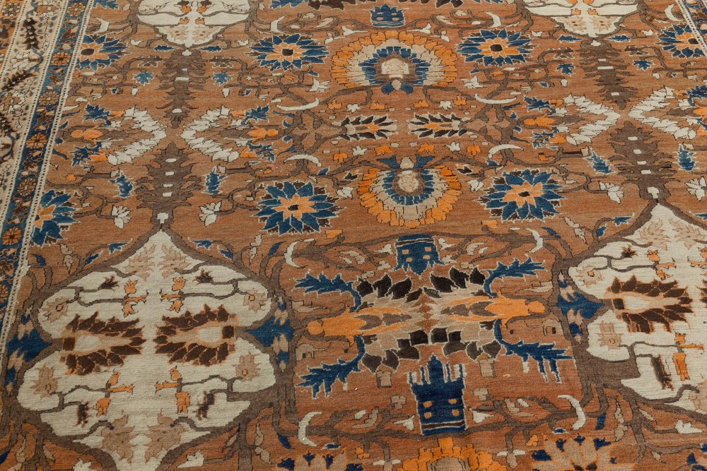 Antique Persian Tabriz Handmade Wool Carpet (Size Adjusted) BB7391