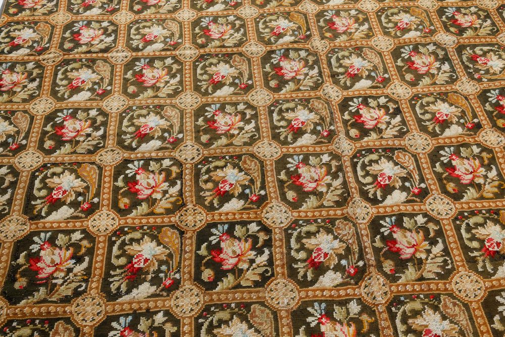 Authentic Needlepoint Botanic Rug BB7392