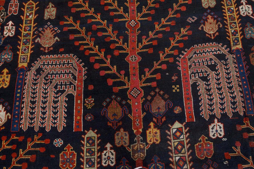Authentic Persian Bakhtiari Red Handmade Wool Rug BB7400