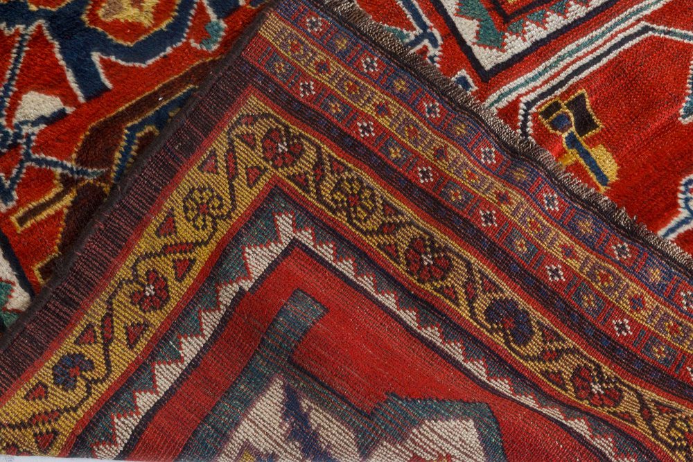 Authentic Persian Bakhtiari Red Handmade Wool Rug BB7400