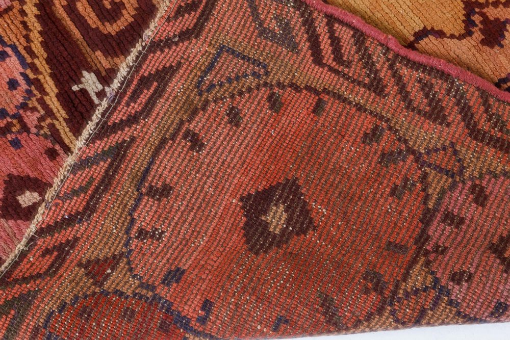 Vintage Brown Viennese Handwoven Wool Carpet BB7402