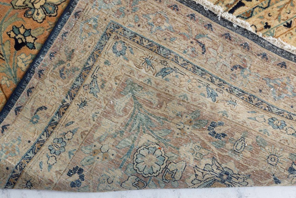 Antique Persian Kirman Handmade Wool Carpet BB7417