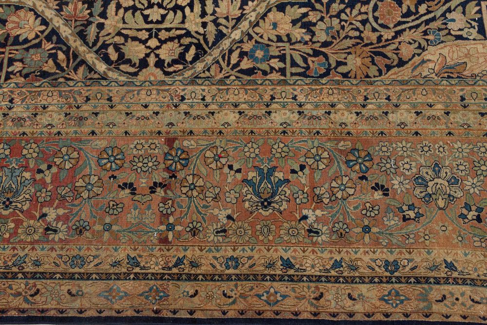 Antique Persian Kirman Handmade Wool Carpet BB7417