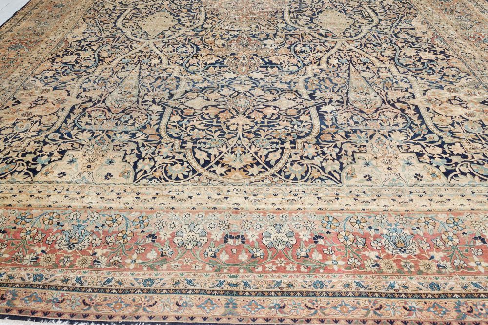 Antique Persian Kirman Handmade Wool Carpet BB7417