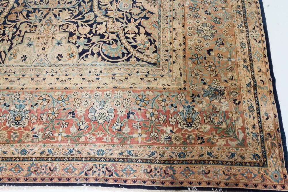 Antique Persian Kirman Handmade Wool Carpet BB7417