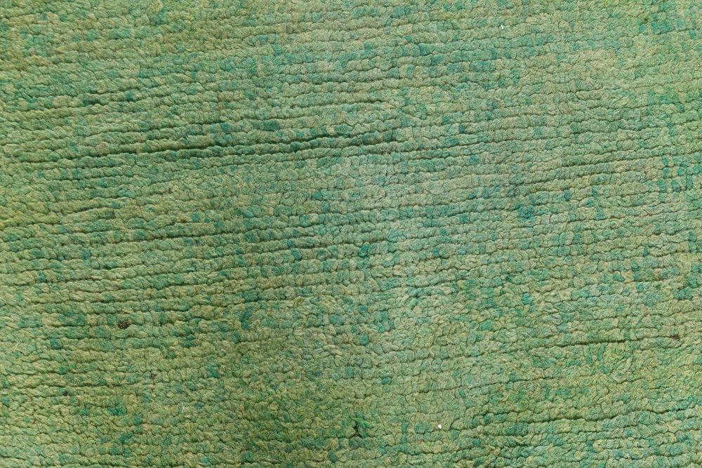 Mid-20th century Turkish Tulu Green Handwoven Wool Rug BB7427