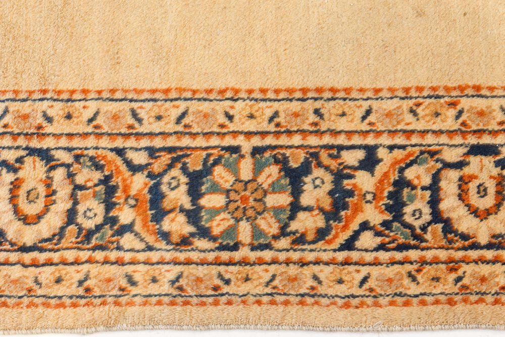 Authentic 19th Century Persian Sultanabad Beige Handmade Wool Carpet BB7452