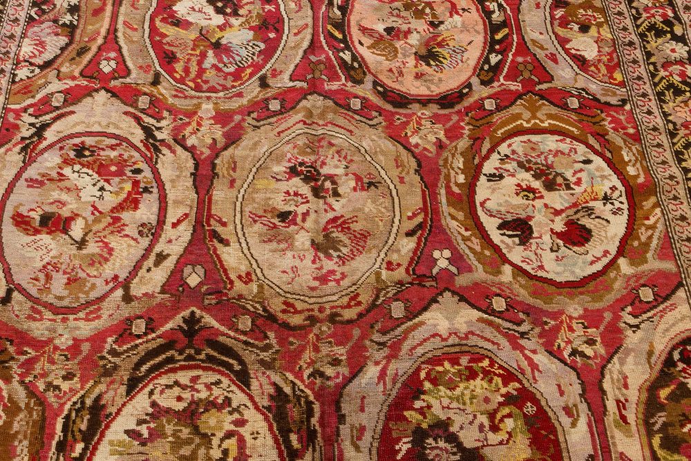 Authentic Caucasian Karabagh Botanic Handmade Wool Carpet BB7455