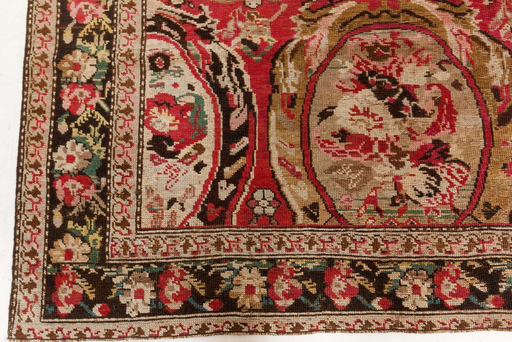 Authentic Caucasian Karabagh Botanic Handmade Wool Carpet BB7455