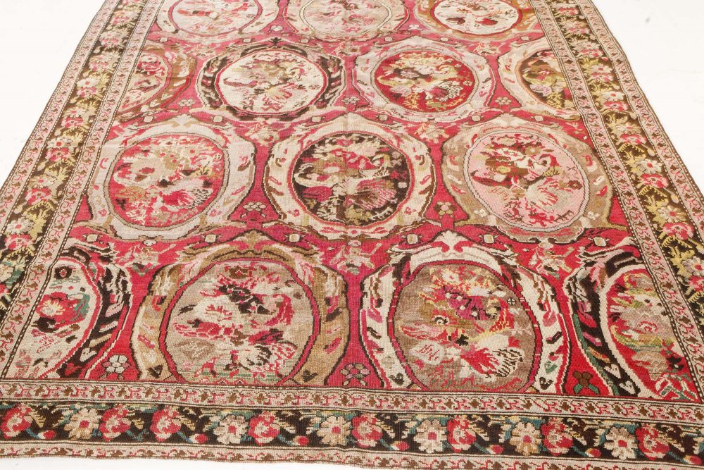 Authentic Caucasian Karabagh Botanic Handmade Wool Carpet BB7455