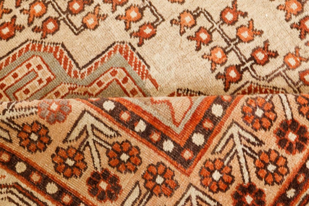 Vintage Samarkand (Khotan) Carpet in Shades of Orange and Beige BB7456