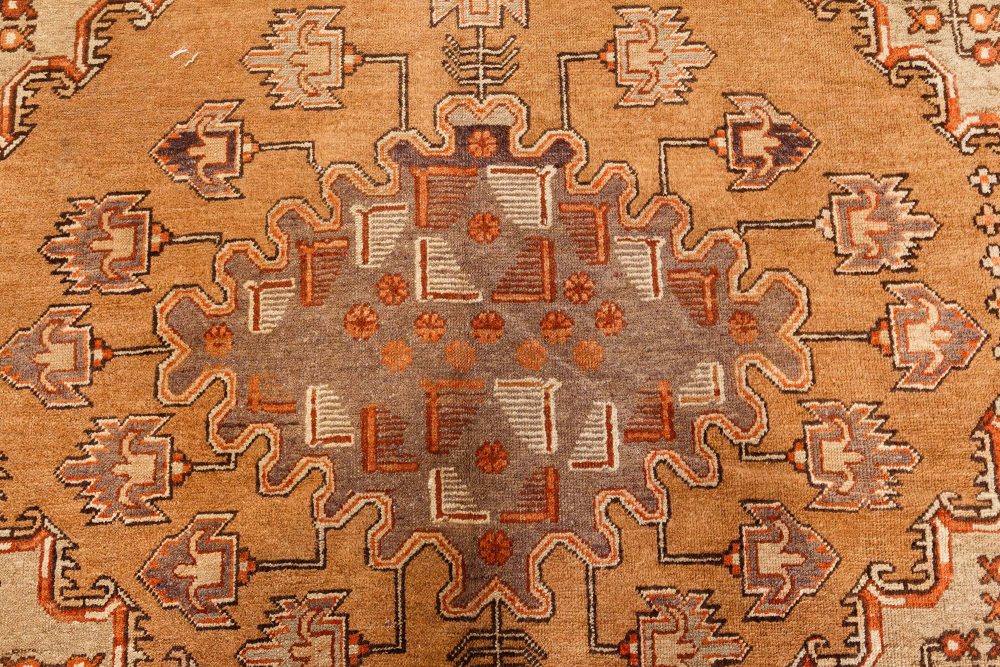 Vintage Samarkand (Khotan) Carpet in Shades of Orange and Beige BB7456