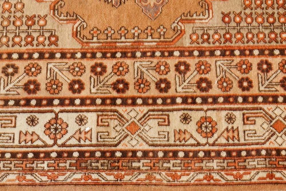 Vintage Samarkand (Khotan) Carpet in Shades of Orange and Beige BB7456