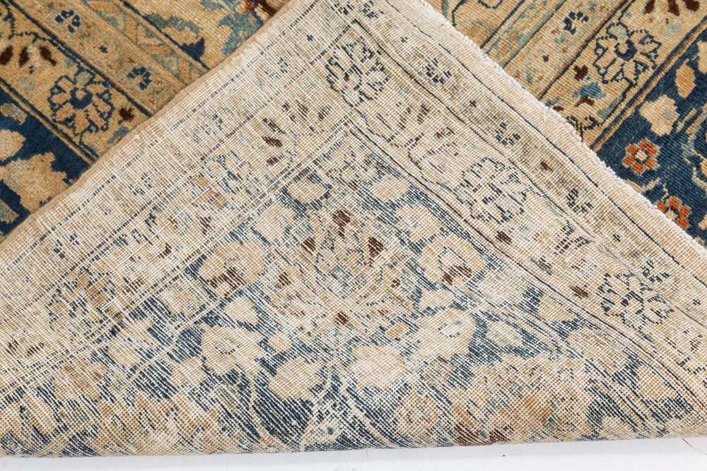 Antique Khorassan Botanic Design Handmade Wool Rug BB7469