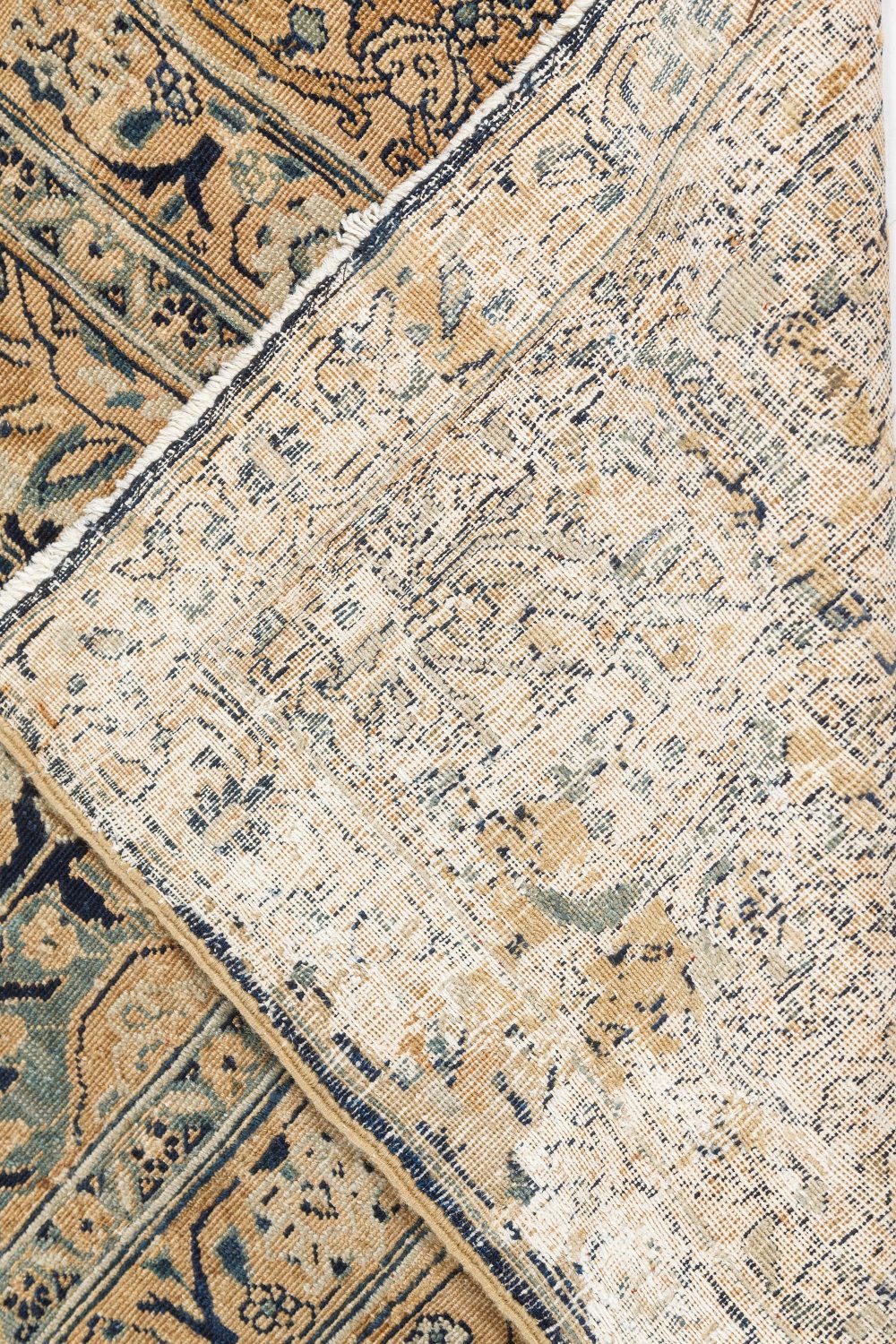 Antique Persian Tabriz Handmade Wool Rug BB7474