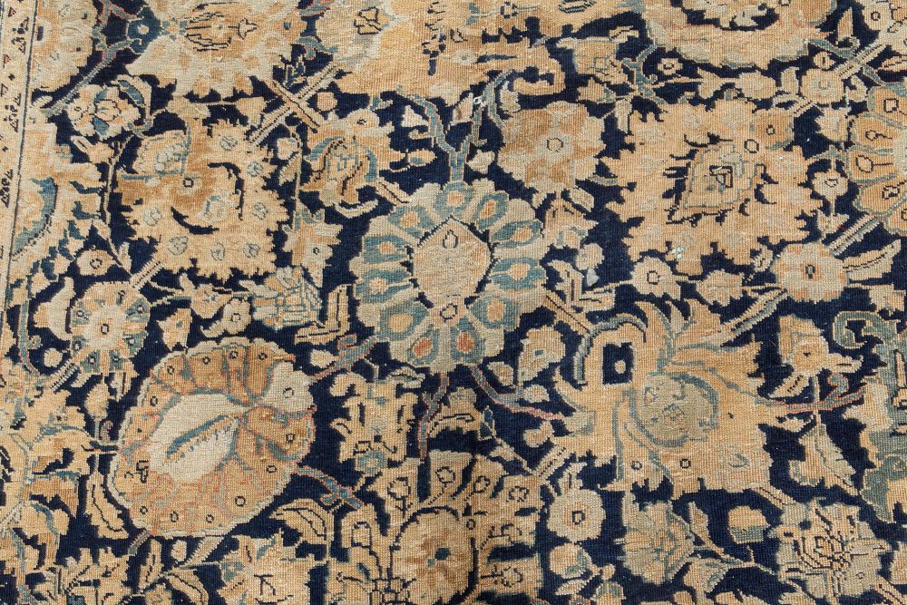 Antique Persian Tabriz Handmade Wool Rug BB7474