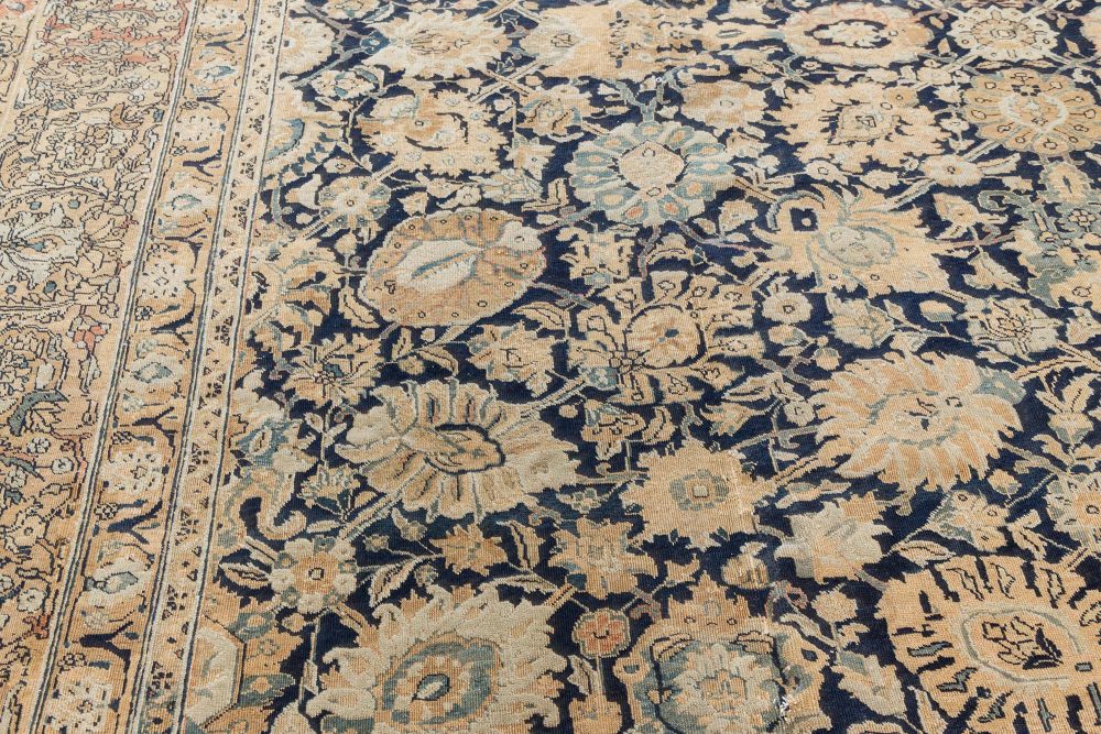 Antique Persian Tabriz Handmade Wool Rug BB7474