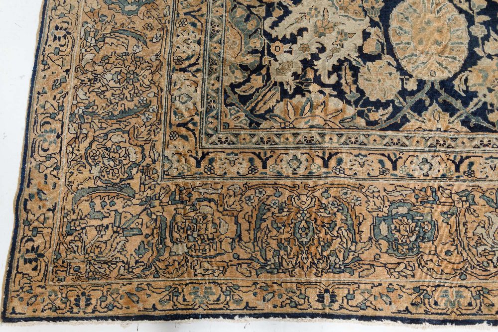 Antique Persian Tabriz Handmade Wool Rug BB7474