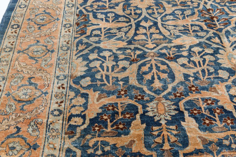 Authentic Persian Tabriz Handmade Wool Carpet BB7489