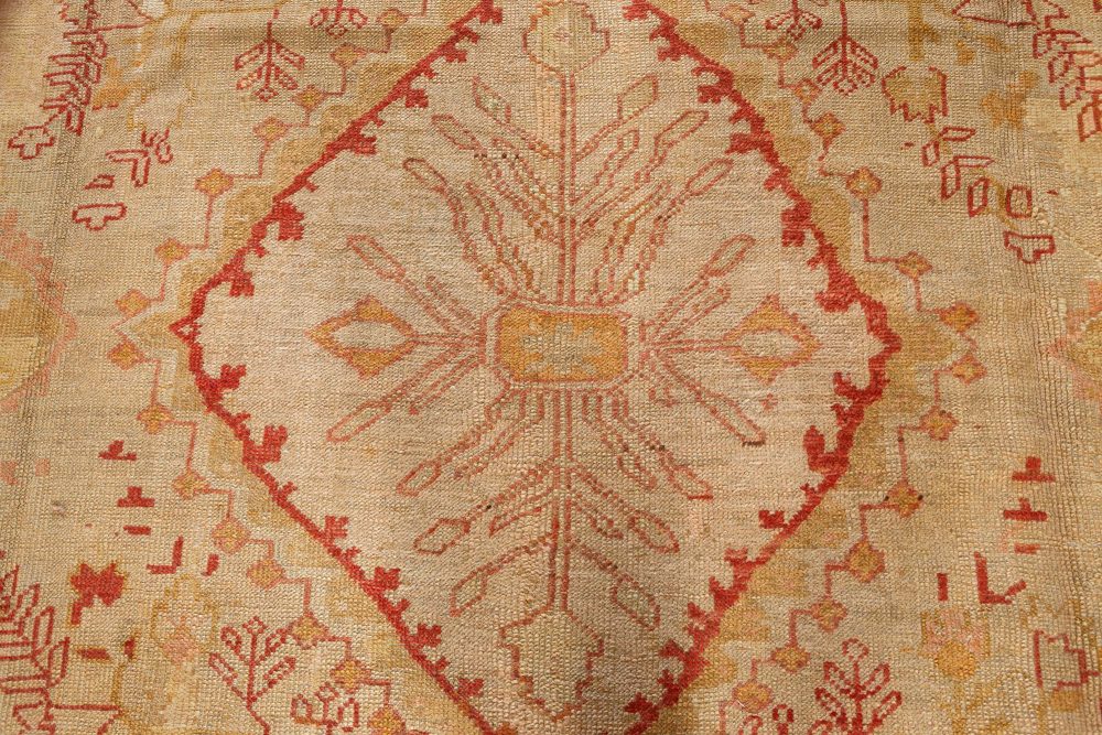 Authentic 19th Century Turkish Oushak Rug BB7504