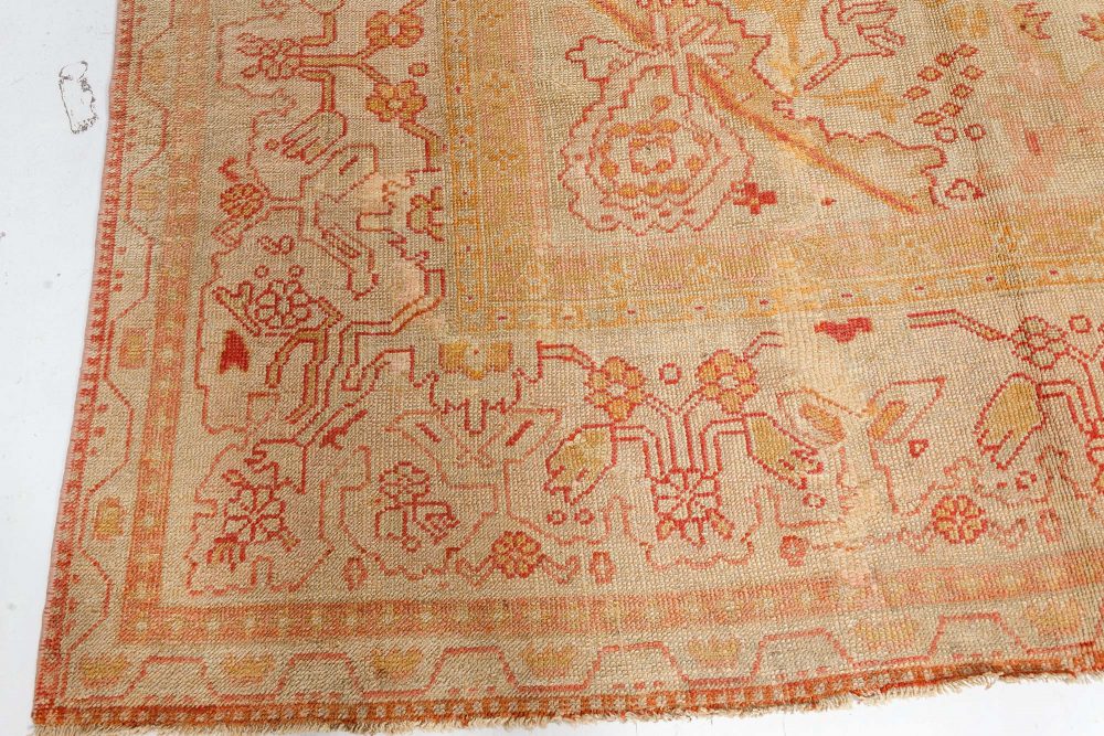 Authentic 19th Century Turkish Oushak Rug BB7504